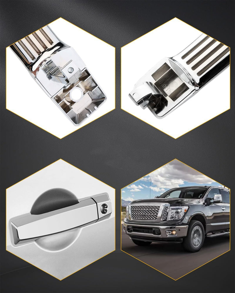 Exterior Door Handle Front Left Right For Nissan Infiniti 2004 To 2015 Titan