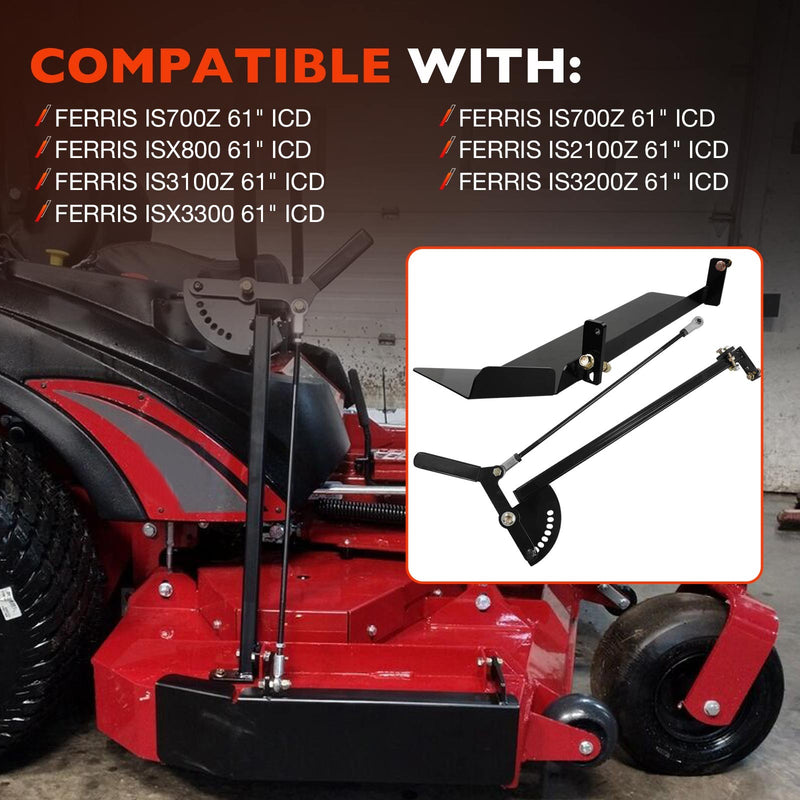 61 In ICD Deck Lawn Mower Chute Blocker for Ferris IS700Z ISX800 ISX2200 ISX3300