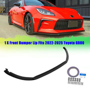 DURAFORCE Front Bumper Lip Splitter Spoiler Body Kit for Toyota GR86 2022-2025 ABS Black