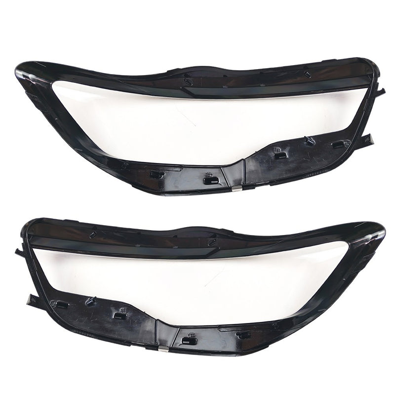 Clear Headlight Headlamp Lens Covers Left and Right for Audi A6 C7 2011 2015