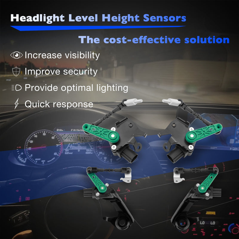 Front Left Air Suspension Height Level Sensors for Audi 11 18 A6 A7 S6 S7 S8 4x