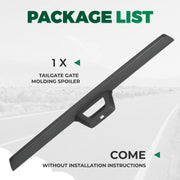 DURAFORCE Rear Tailgate Spoiler Molding Trim Fit 2007-13 Chevy Cadillac Avalanche Escalade