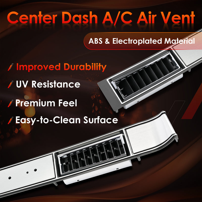 Center Dash AC Air Vent Trim Plate for Chevy Silverado GMC C K 1500 2500 81-91