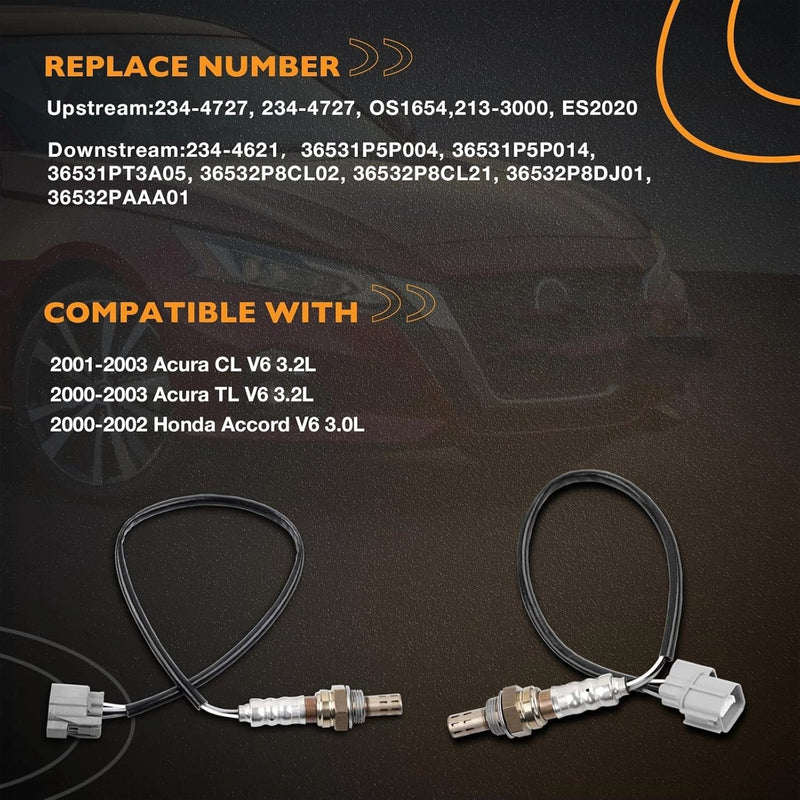 Upstream and Downstream O2 Oxygen Sensor for Honda Accord for Acura CL TL 3.2L