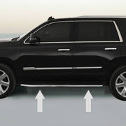 DURAFORCE Chrome Running Board Trim Molding Package for 2015 2019 Cadillac Escalade