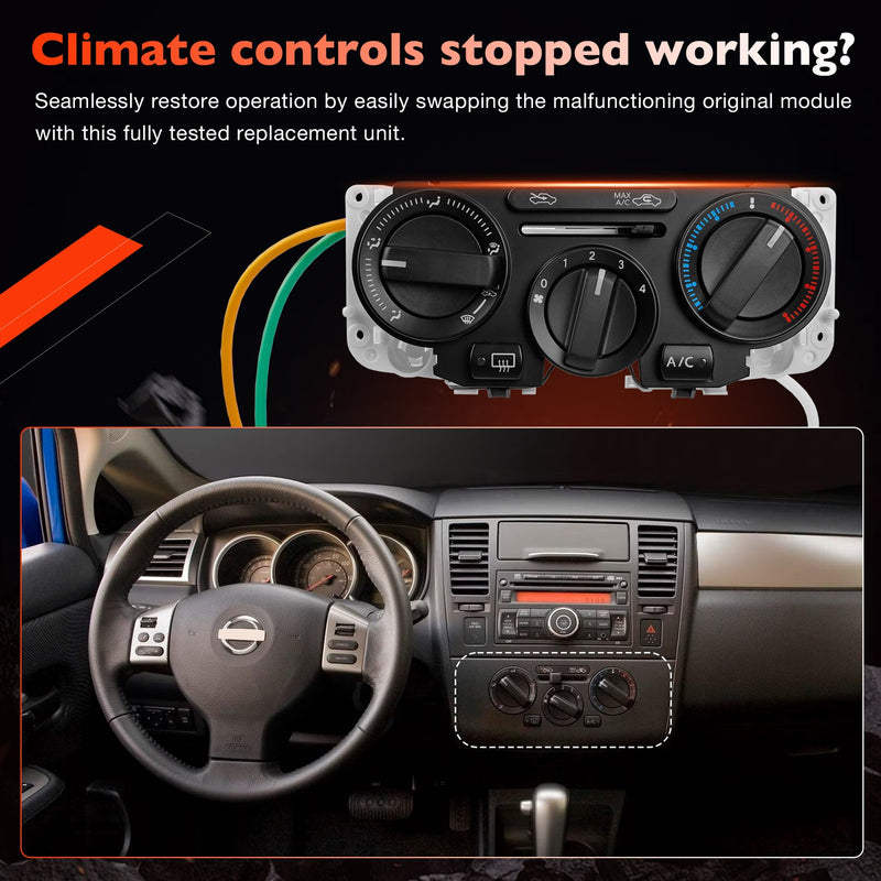 27510EL02A Heater A C Climate Control Module Panel Switch For Nissan Versa 07 11