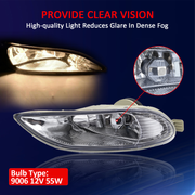 DURAFORCE For 2005-2008 Toyota Corolla 2002-2004 Toyota Camry Pair Fog Lights Lamps W/Bulb