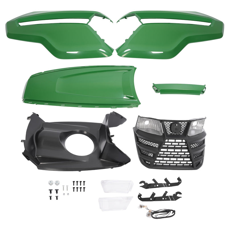 For John Deere X300 X304 X310 X320 Hood Side Panel Upper Hood Grille Headlight