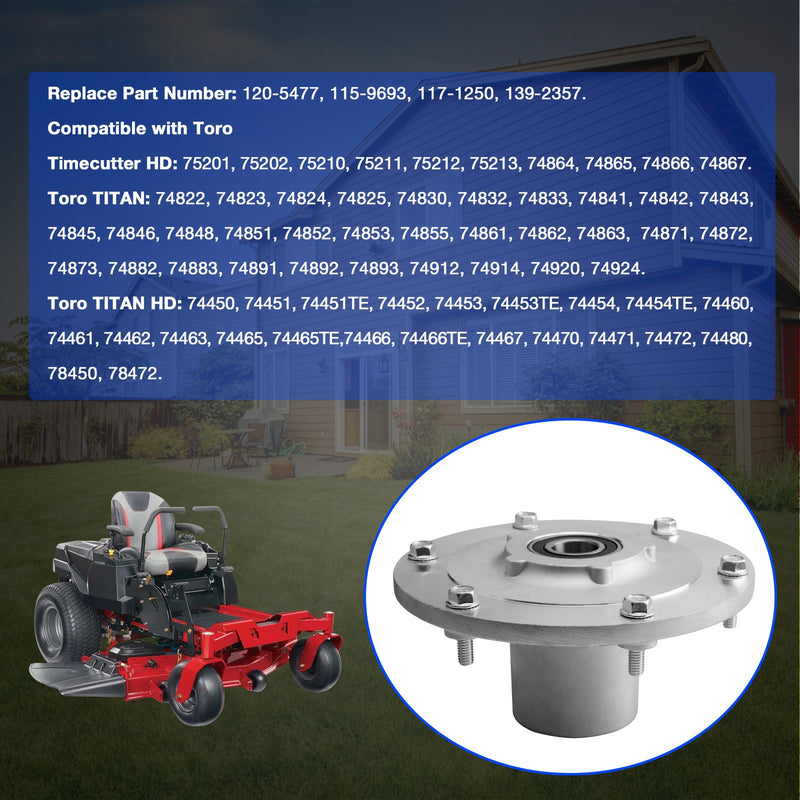 1205477 Deck Blade Spindle Assy For Toro ZMaster Zero Turn ZTR 1392357 3X