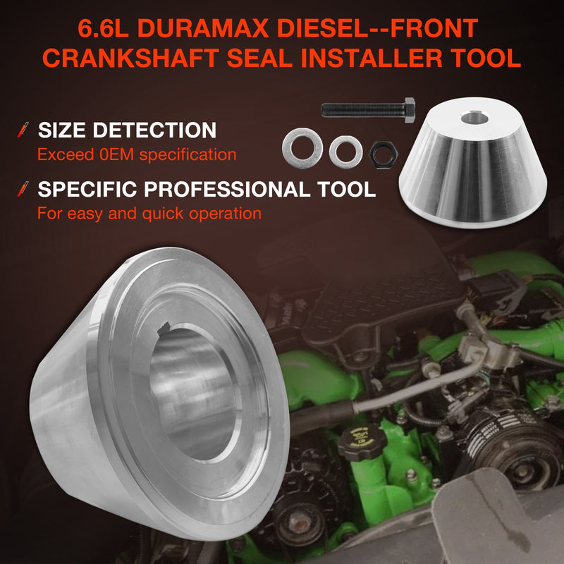 J44645 Front Crankshaft Seal Wear Sleeve Installer Tool for Isuzu 6.6L Duramax