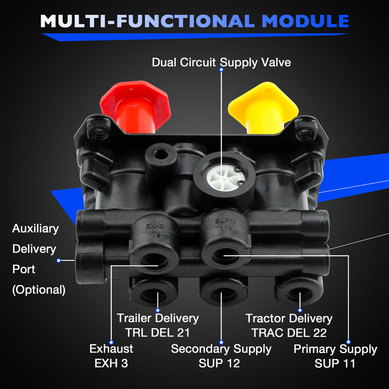 800519 MV3 Dash Air Brake Control Valve for Freightliner Kenworth Peterbilt