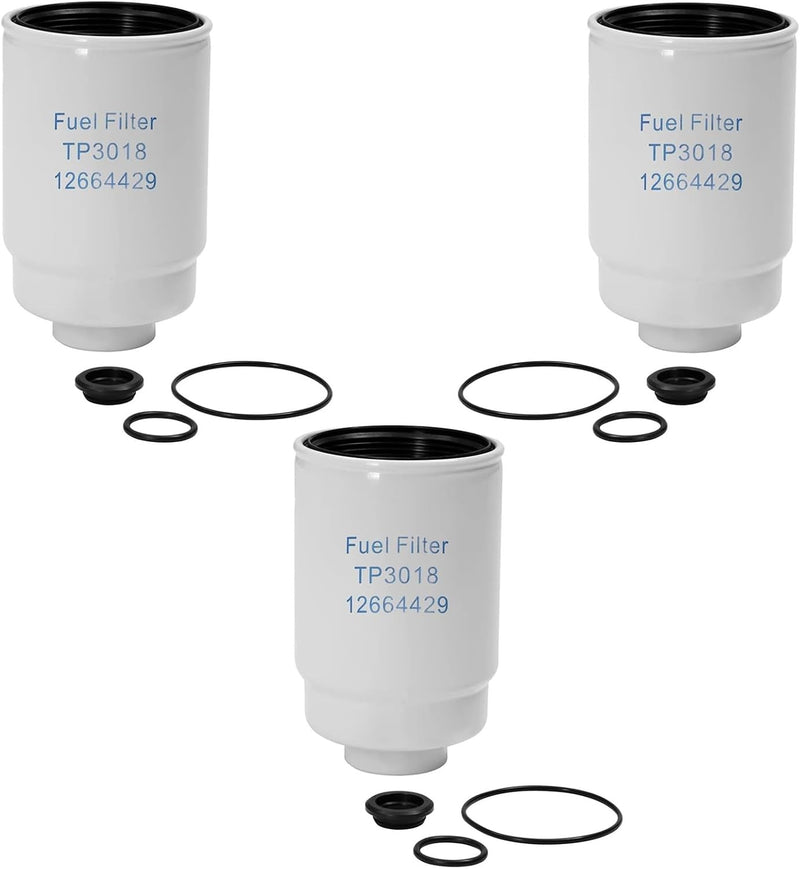 TP3018 Diesel Fuel Filter 6.6 for Chevy Silverado Express GMC Sierra 2500 01 16