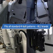 DURAFORCE 5 Degree Positive Tuck Transom Wedge for All Brands Port and Starboard 1 Set