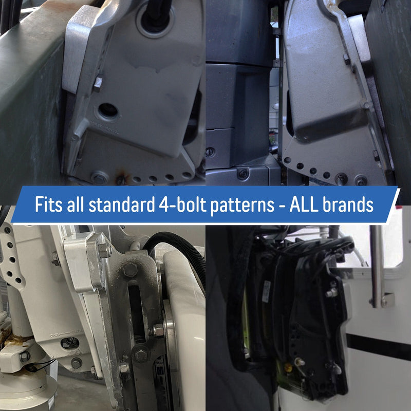 DURAFORCE 5 Degree Positive Tuck Transom Wedge for All Brands Port and Starboard 1 Set