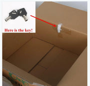DURAFORCE Universal Motorcycle Tail Box Luggage Trunk w/ Top Rack For Harley Honda Cruiser