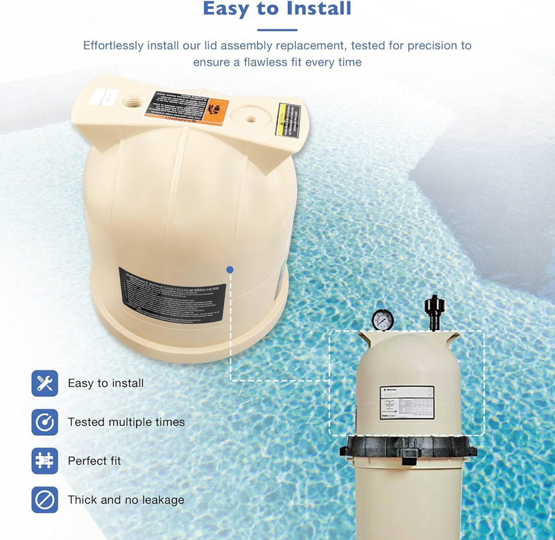 Pool Filter Cover Lid for Pentair Clean and Clear Predator Pool and Filter