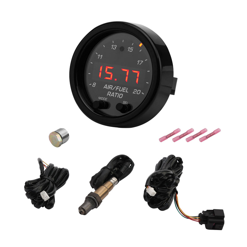 300300 Wideband UEGO Air Fuel Ratio Gauge Kit X Series 2 1/16 AFR O2 Sensor