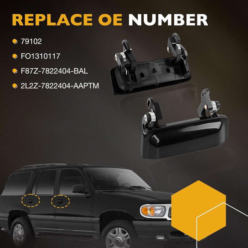 Exterior Interior Door Handles Left Right For Ford Explorer Mercury 98 05 8Pcs