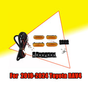 DURAFORCE ZZ2V00966 4PCS LED Amber Grill Marker Light Kit for 2019-2022 for Toyota RAV4