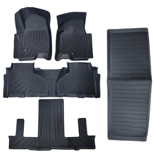 DURAFORCE 5Pcs Floor Mats Liner All Weather for Tahoe Yukon Escalade 2021 2025