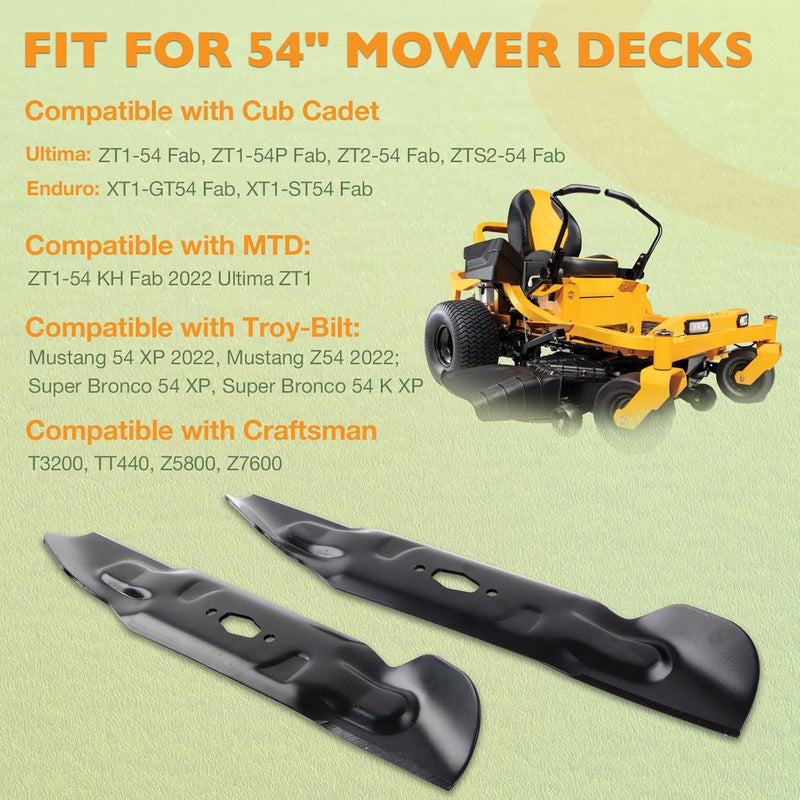 742P05086 74205086 Deck Mulching Blades For Cub Cadet XT1 GT54 MTD 6 Pack