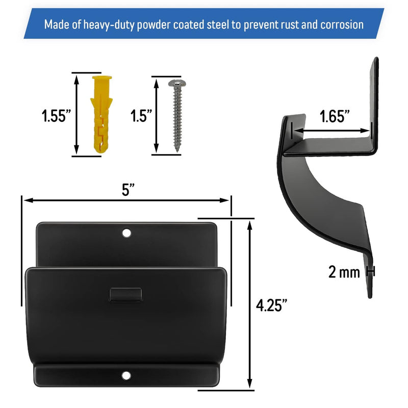 DURAFORCE Wall Mount Ladder Wheelbarrow Hanger Hook Heavy Duty Storage for Garage 3 Pack