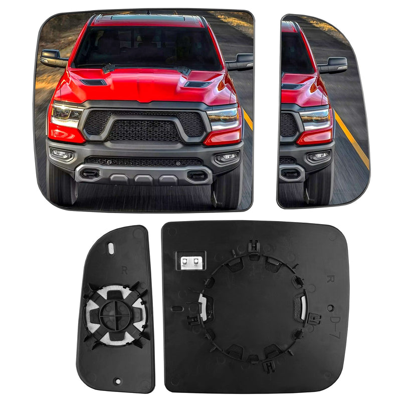 Passenger Right Upper Lower Side Mirror Glass Holder for RAM 1500 2010-2020
