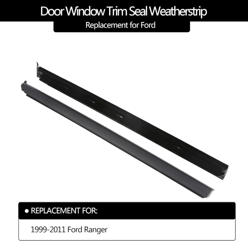 Weatherstrip Window Moulding Trim Seal Belt Front Outer for 1999 2011 Ford Ranger