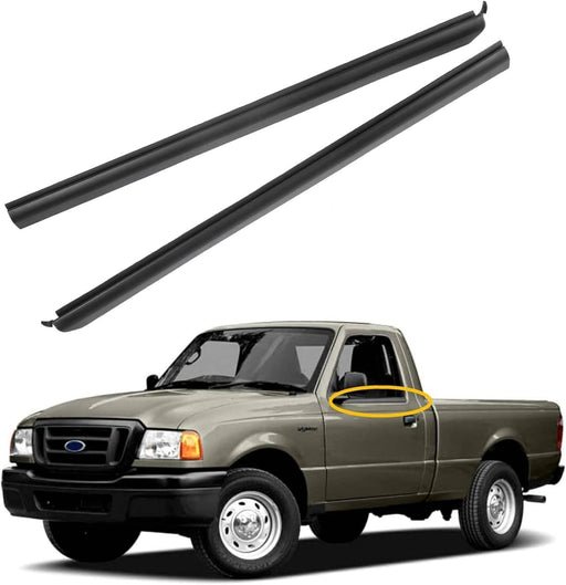 DURAFORCE Weatherstrip Window Moulding Trim Seal Belt Front Outer for 1999 2011 Ford Ranger