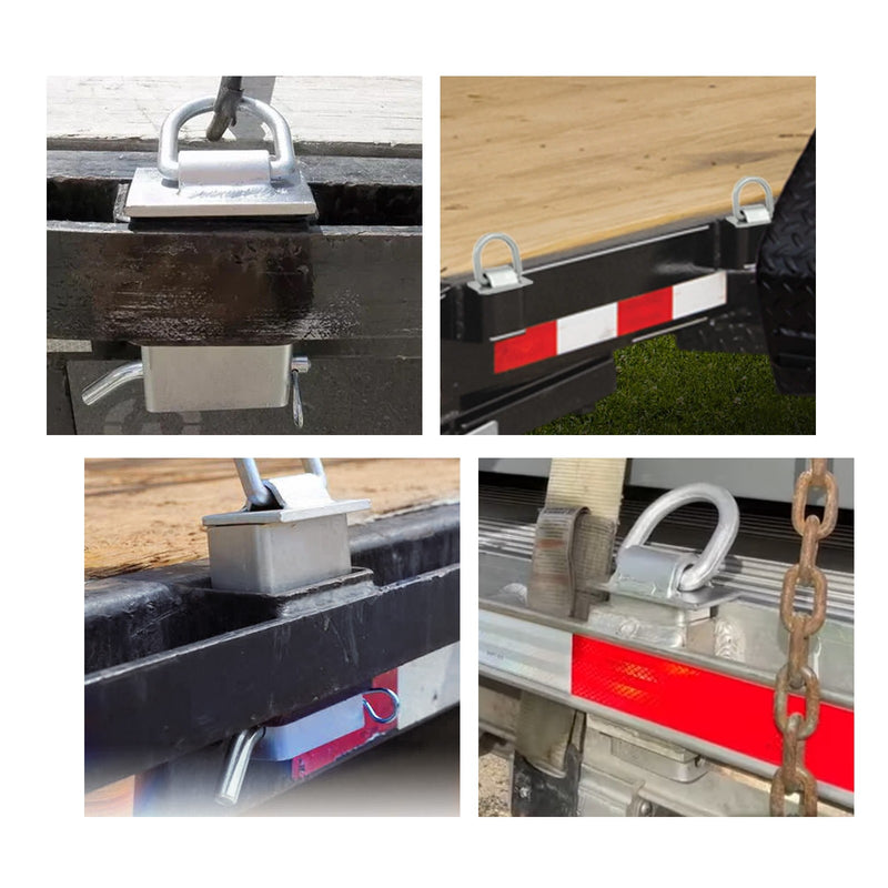 8 Heavy Duty Trailer Stake Pocket D Ring 5400 Lbs Load Limit For Standard 2x4