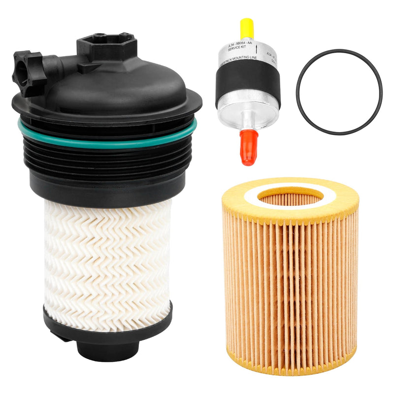 FD4627 Diesel Fuel Oil Filter Kit for Ford F150 3.0L Engines 2018 2021 FL2081