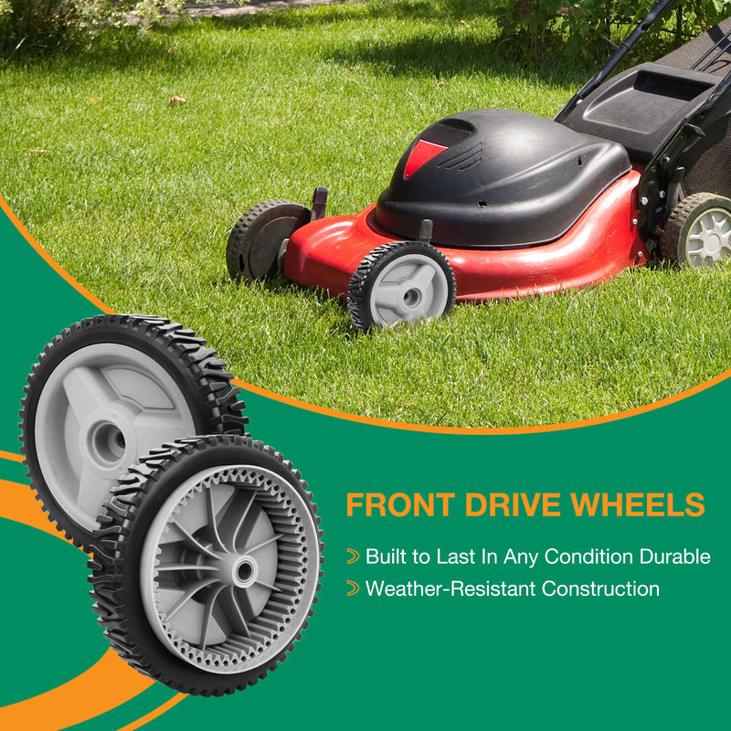 532401274 Lawn Mower Front Drive Wheel Set For Husqvarna 5521 CHV XT722FE 8 Inch