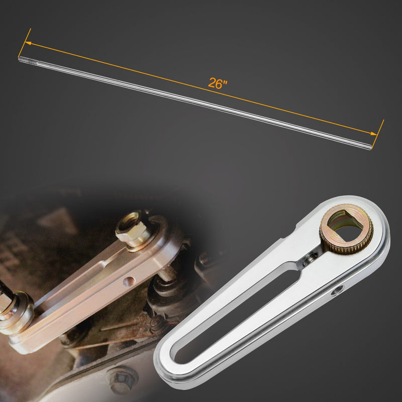 ACA-1811 26 Inch Adjustable Column Shift Linkage Kit for TH350 TH400 TH700R4