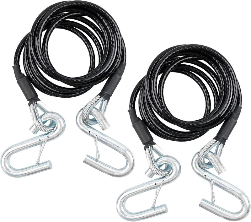 BX88196 Towing Safety Cables For Blue Ox Class 3 Steel 7 Ft 7500 Lb 2 Piece