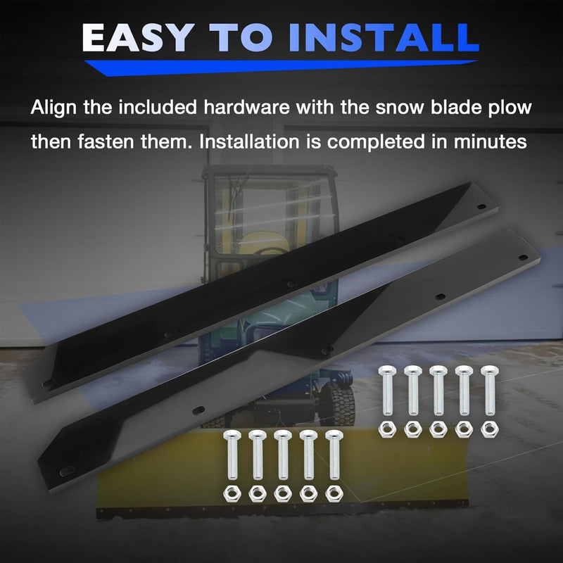 M75679 1/2 Poly Cutting Edge Scraper Bar for John Deere 54 Snow Plow 2 Pack