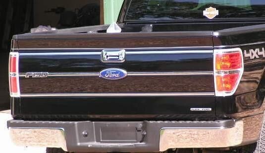 Chrome Tailgate Trim Molding Inserts for Ford F150 2009 2014