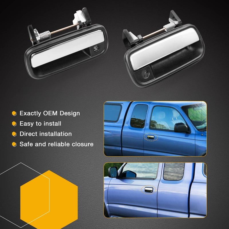 6922089111 Outside Exterior Door Handle Kit for 1989-1995 Toyota Pickup 4Runner