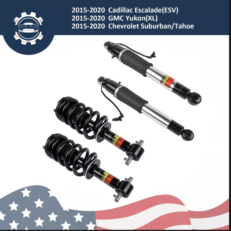 DURAFORCE Set of 4 Front Rear Shock Absorber Struts Assys For Escalade Chevy Tahoe Yukon