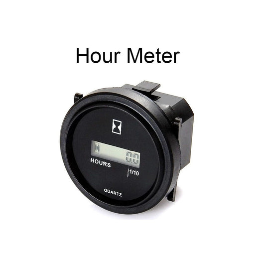 DURAFORCE 12v 24v 36v Digital Hour Meter for Marine Boat Engine 2 Inch Round Gauge