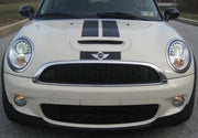DURAFORCE 4 Inch Vinyl Bonnet and Boot Rally Stripes Racing Stripe Kit for Mini Cooper