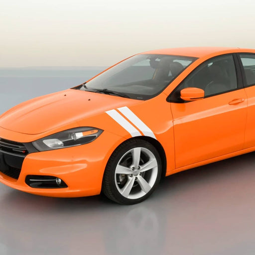 DURAFORCE Dual Fender Stripe Hash Mark Decal Graphic Kit for Dodge Dart 3 Inch