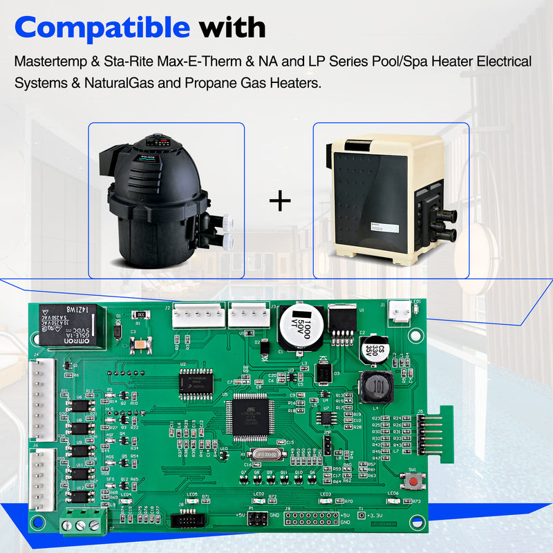 420020007S Pool Heater Control Board Kit For Mastertemp Sta Rite NA LP 461105