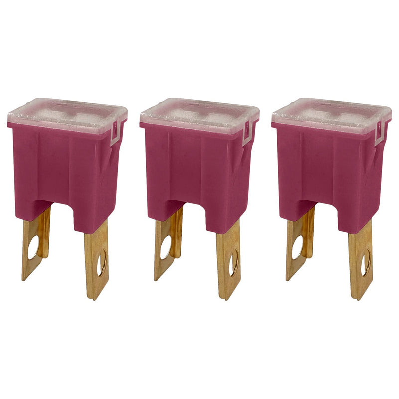 DURAFORCE 30A Straight Male Fuse Cartridge FLM PAL Auto Link for Car Truck RV SUV 3 Pack