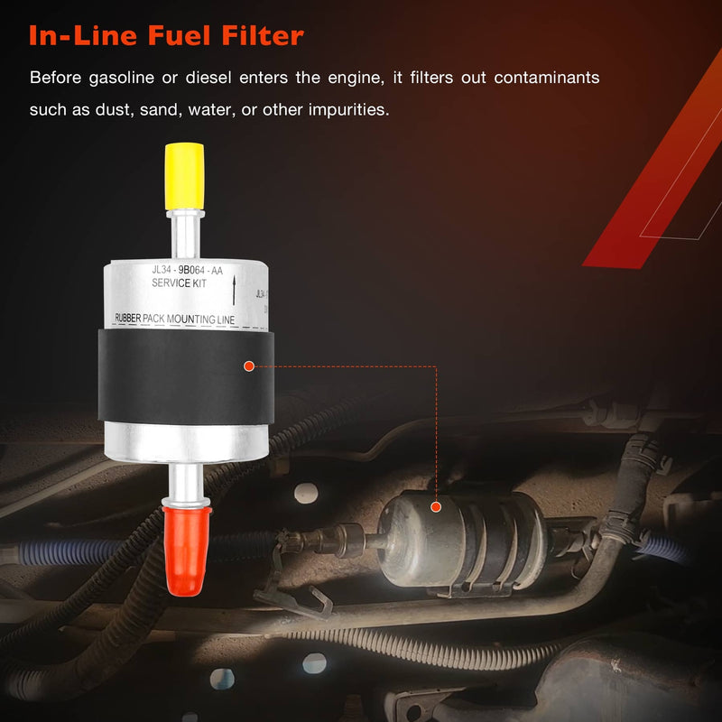 FD4627 Inline Diesel Fuel Filter Kit for Ford F 150 2018 2020 3.0L Engines