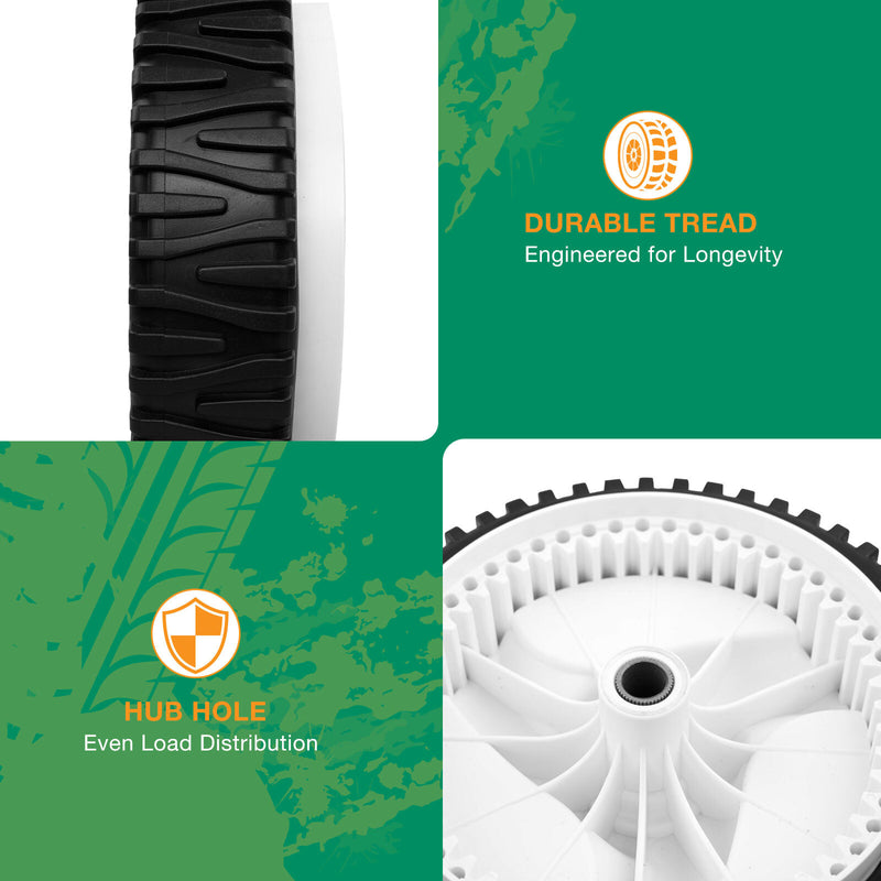 532403111 194231X427 8 Front Drive Wheel Set for Husqvarna Craftsman Poulan Pro