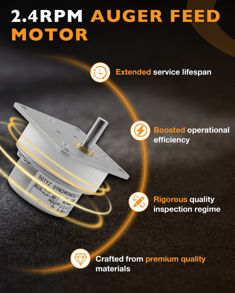 812-4421 2.4RPM Auger Pellet Stove Feed Motor for Quadra-Fire Heatilator