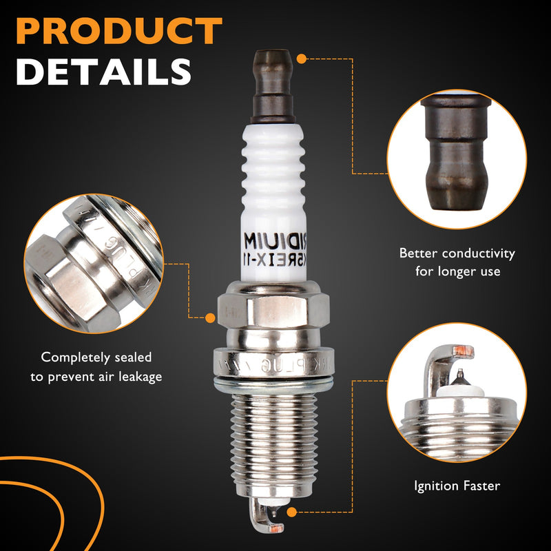 UF295 2 Ignition Coils 4 Denso Spark Plugs for Mitsubishi Lancer 2.0L 6 Piece