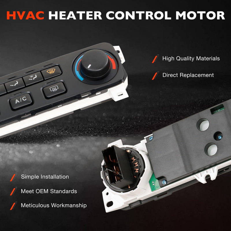 Heater AC HVAC Climate Control Module Panel Switch for Honda Accord 2001 2002