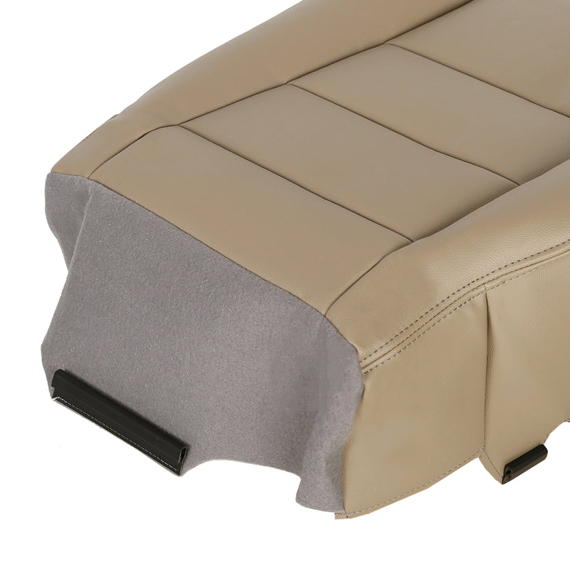 Left Driver Bottom Leather Seat Cover TAN for Ford F250 F350 Super Duty 2002-2007