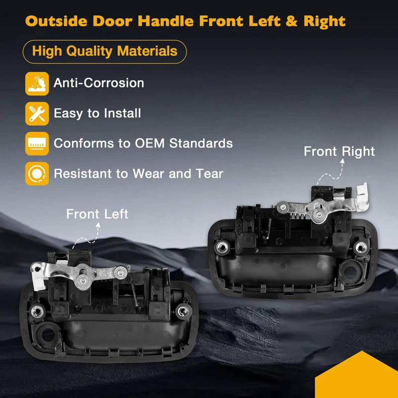 Exterior Door Handle Lock Cylinders Keys Set For Toyota Tacoma 1995-2004 2X